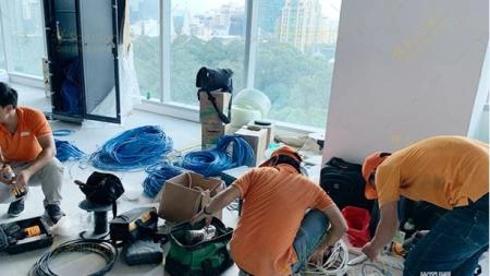 Cách tính nhân công kéo dây mạng thường được áp dụng - 5853