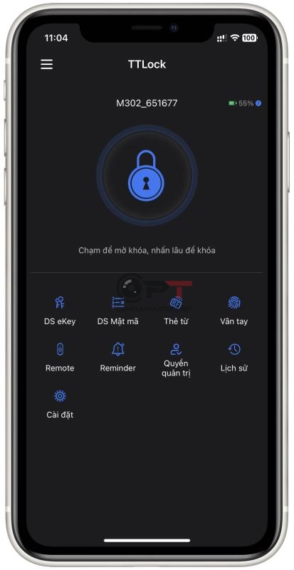 Làm sao để mở khóa cửa từ xa bằng điện thoại cho khóa thông minh - 5862