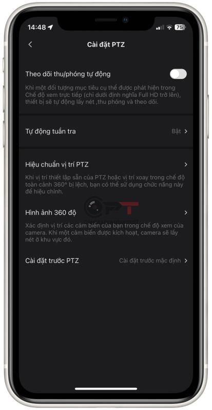 Các tính năng quay quét 360 độ camera ezivz, tự động xoay theo người - 5927