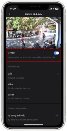 Bật chống ngược sáng camera ezviz - 5921