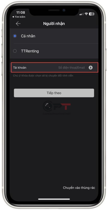 Chuyển quyền admin khóa vân tay cho chủ nhà ứng dụng TTLOCK - 5948