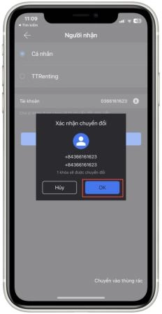 Chuyển quyền admin khóa vân tay cho chủ nhà ứng dụng TTLOCK - 5950