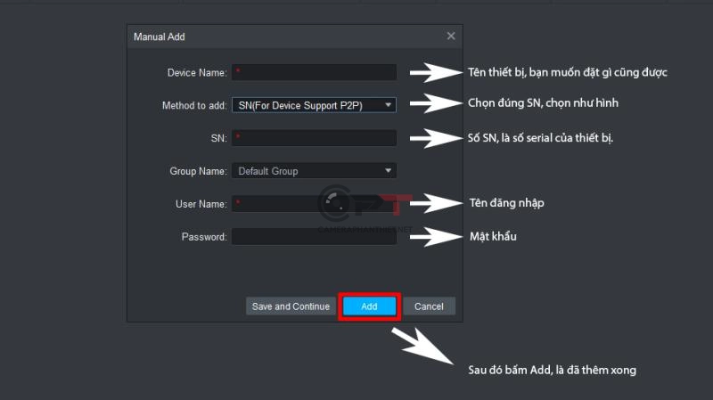Cách thêm camera dahua trên máy tính bằng phần mềm SmartPSS - 6065