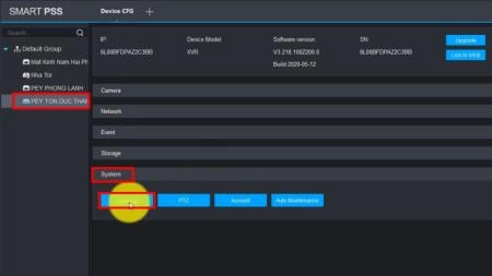 Cách chỉnh giờ camera, đầu ghi hình từ xa qua phần mềm DMSS - 6069