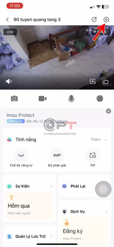 Kiểm tra tín hiệu wifi kết nối đến camera imou mạnh hay yếu - 6088