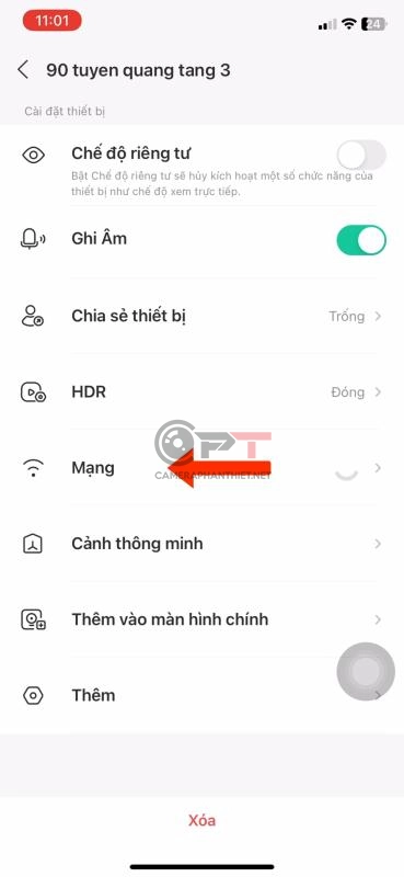Kiểm tra tín hiệu wifi kết nối đến camera imou mạnh hay yếu - 6089
