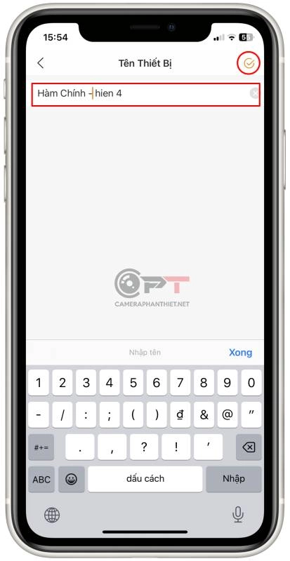 Đổi tên camera imou - 6122