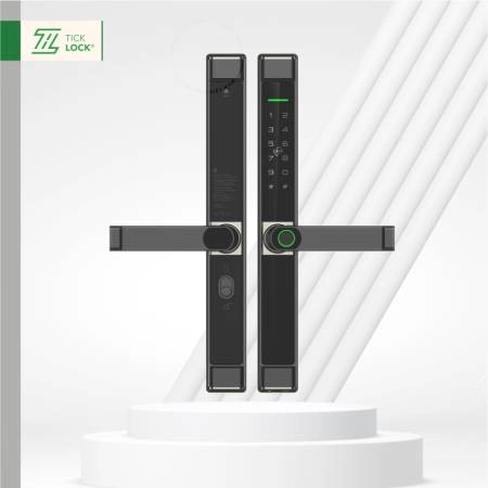 Ảnh sản phẩm Khóa vân tay cửa nhôm TICKLOCK AD8801-BLACK - hình 1