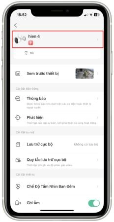 Đổi tên camera imou - 6121