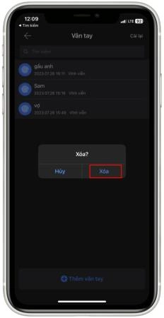 Cách xóa dâu vân tay đã thêm vào khóa - 6154