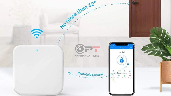 Khoảng cách tối đa giữa Gateway G2 và khóa cửa là bao nhiêu? - 6193