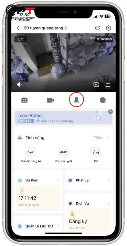 Hướng dẫn tắt/bật mic camera imou - 6230