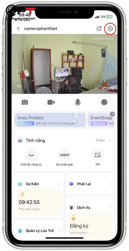 lỗi camera imou tự xoay - 6239
