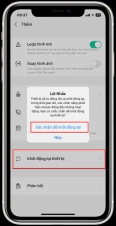 Hướng dẫn khởi động lại camera imou - 6337