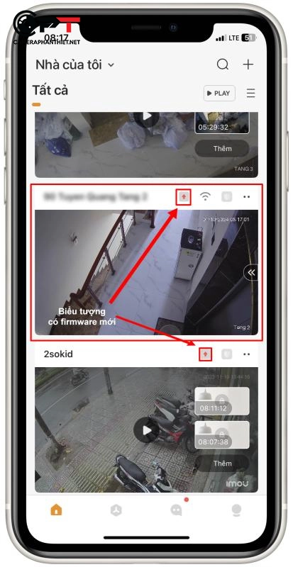 Làm sao để biết khi nào cập nhật camera imou - 6377