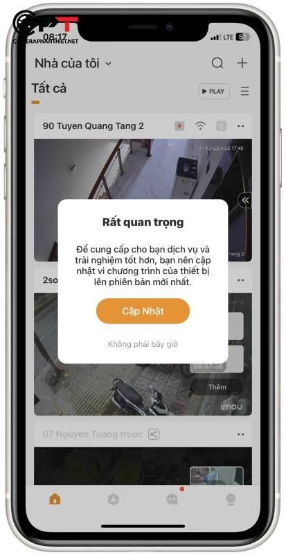 Làm sao để biết khi nào cập nhật camera imou - 6378