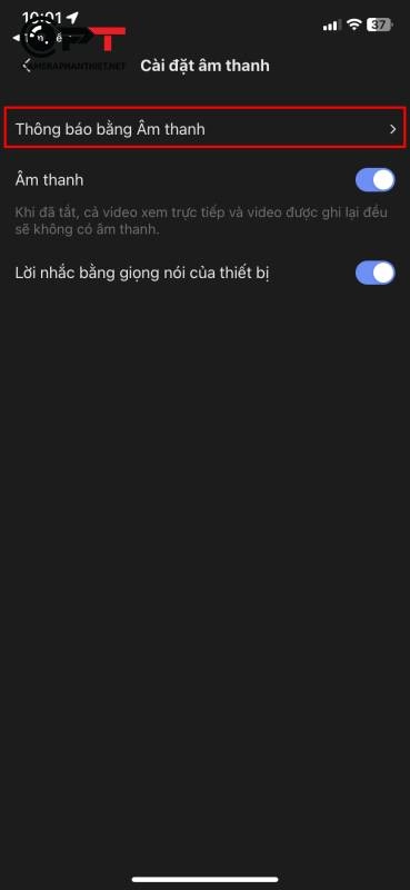 Bật báo động trên camera ezviz - 6389