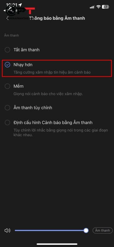 Bật báo động trên camera ezviz - 6390