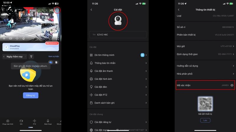 Mật khẩu mặc định của camera ezviz - 6393