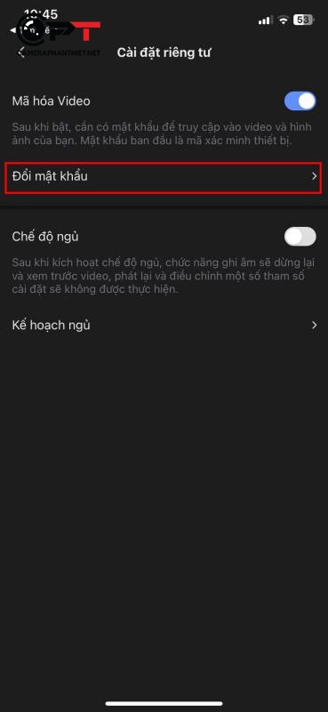 Đổi mật khẩu camera ezviz - 6396