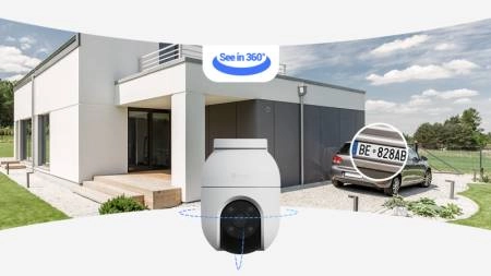 Góc giám sát rộng, bao quát toàn bộ, kết hợp tính năng quay quét 360