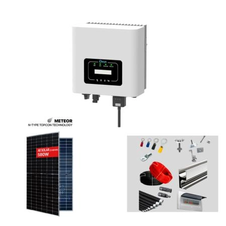 ảnh sản phẩm Trọn gói điện năng lượng mặt trời bám tải 10Kw công suất tấm pin (10.44kw) ảnh 0