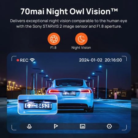 ảnh sản phẩm Camera hành trình ô tô 70mai A810-2 4k HDR (Trước + Sau) ảnh 10