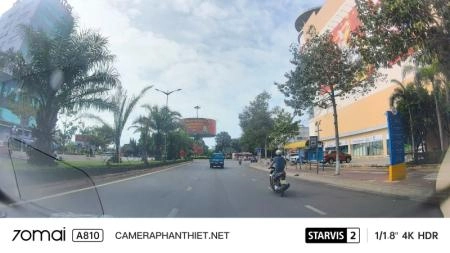 Hình ảnh được chụp từ camera hành trình 70mai A810