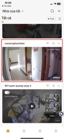 Chọn camera cần cấu hình