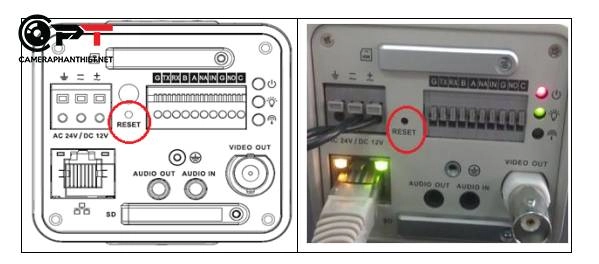 hướng dẫn reset camera dahua ip, dahua camera reset to default (Reset cứng)