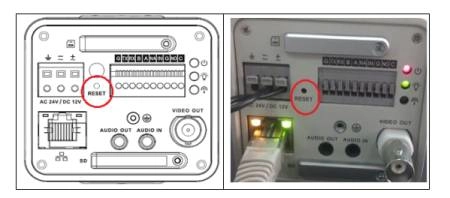Nút reset nằm phía sau