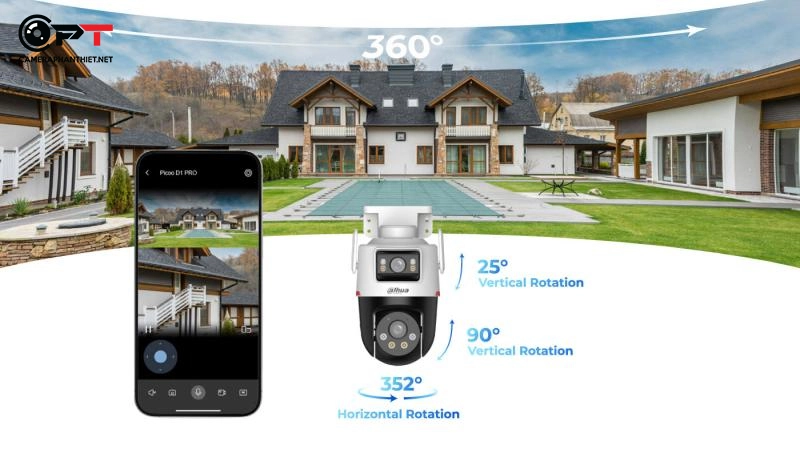 Camera wifi dahua ngoài trời, chịu được mưa nắng thời tiết khắc nghiệt