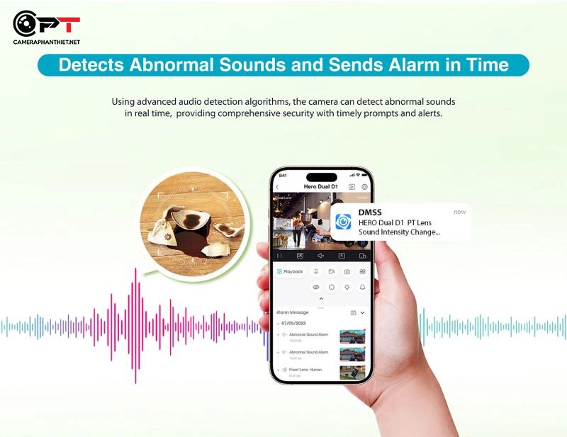 Camera wifi Dahua đàm thoại 2 chiều