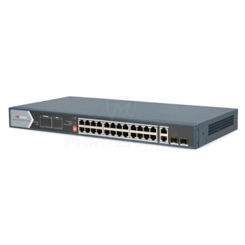 Ảnh sản phẩm Hikvision DS-3E0528HP-E Switch mạng 24 cổng PoE  hỗ trợ HiPOE - hình 1