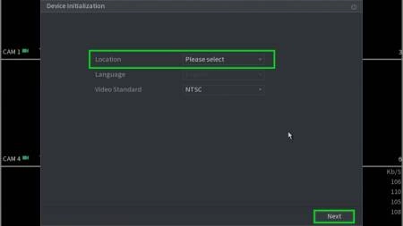 Hướng dẫn khởi tạo đầu ghi hình Dahua (Trên màn hình) - Giao Diện Mới 