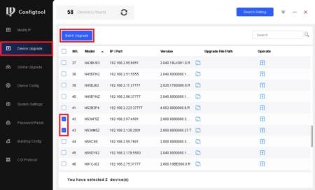 Nâng cấp cho nhiều thiết bị cùng lúc (Batch Upgrade)