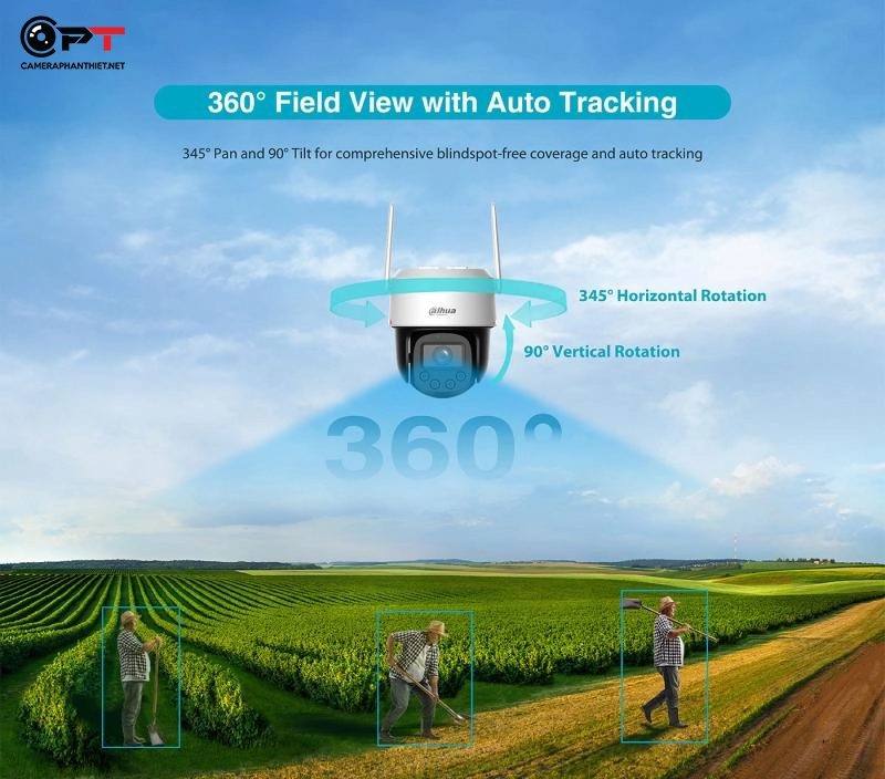 Ảnh sản phẩm Camera WiFi Dahua DH-P4F-PV-4G 4MP đêm có màu báo động AI 4G ngoài trời - hình 4