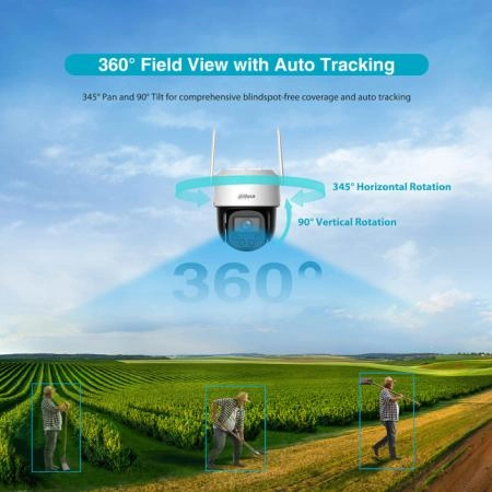 ảnh sản phẩm Camera WiFi Dahua DH-P4F-PV-4G 4MP đêm có màu báo động AI 4G ngoài trời ảnh 3