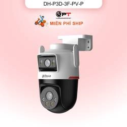 Camera WiFi Dahua DH-P3D-3F-PV-P 3MP 2 mắt có màu đêm báo động AI ngoài trời