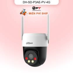 Camera WiFi Dahua DH-SD-P3AE-PV-4G 3MP 2 mắt báo động AI 4G