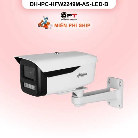 Camera IP Dahua DH-IPC-HFW2249M-AS-LED-B 2MP - có thu âm, đèn trợ sáng ảnh 