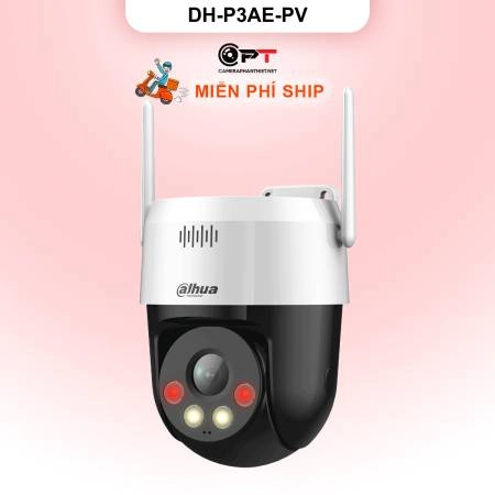 Camera WiFi Dahua DH-P3AE-PV 3MP xoay 360° báo động AI ảnh 