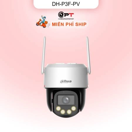Camera WiFi Dahua DH-P3F-PV 3MP có màu đêm báo động AI ngoài trời ảnh 
