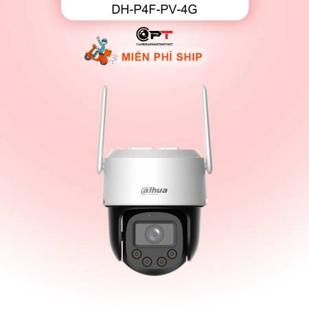 Camera WiFi Dahua DH-P4F-PV-4G 4MP đêm có màu báo động AI 4G ngoài trời ảnh 