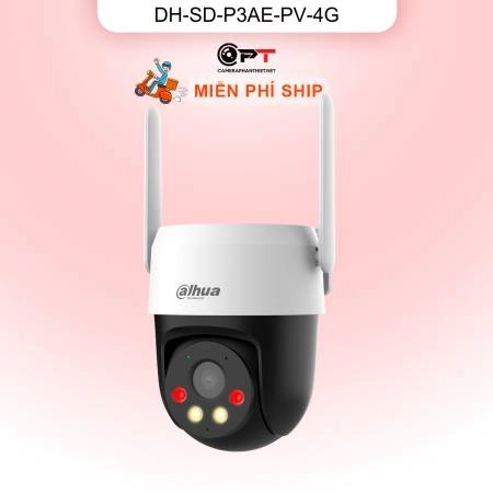 Camera WiFi Dahua DH-SD-P3AE-PV-4G 3MP 2 mắt báo động AI 4G ảnh 
