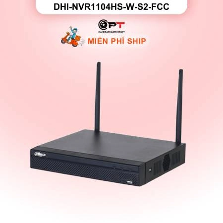 Đầu thu hình IP - NVR Dahua 4 kênh 1 Ổ Cứng DHI-NVR1104HS-W-S2-FCC ảnh 