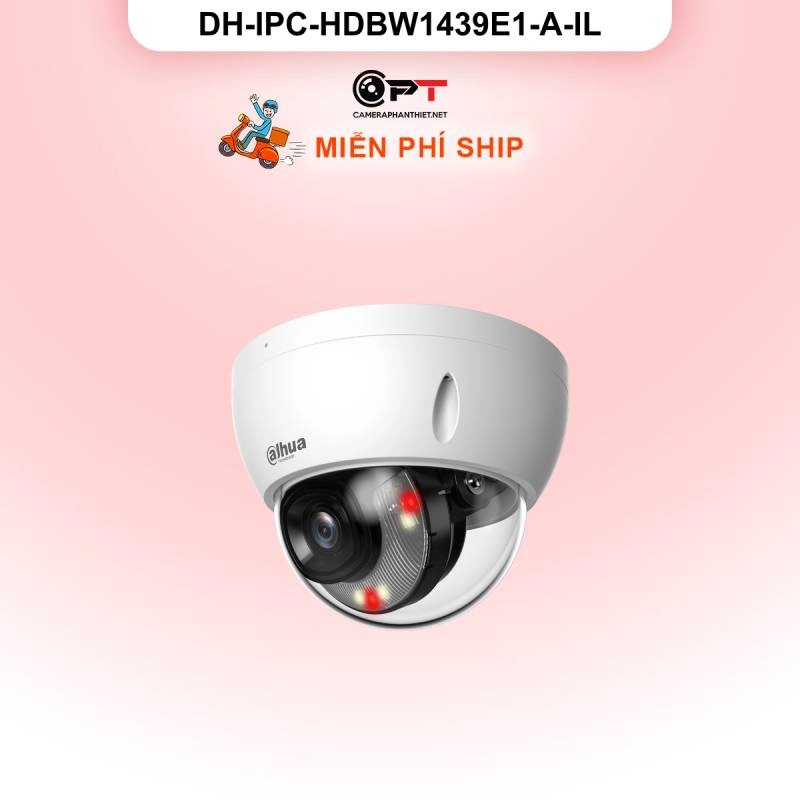 Ảnh sản phẩm Camera IP Dahua DH-IPC-HDBW1439E1-A-IL 4MP - có thu âm, đèn trợ sáng - hình 2