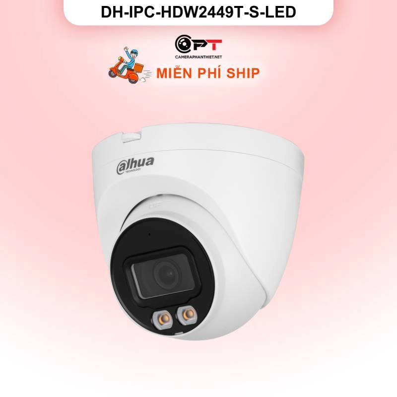 Ảnh sản phẩm Camera IP Dahua DH-IPC-HDW2449T-S-LED 4MP - đèn trợ sáng - hình 2