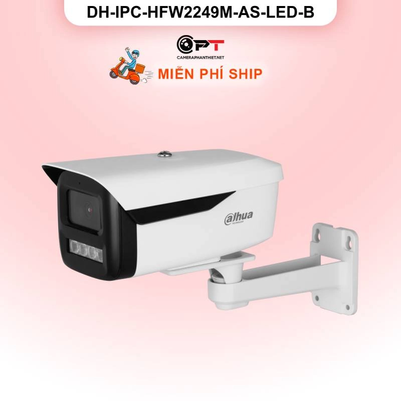 Ảnh sản phẩm Camera IP Dahua DH-IPC-HFW2249M-AS-LED-B 2MP - có thu âm, đèn trợ sáng - hình 2