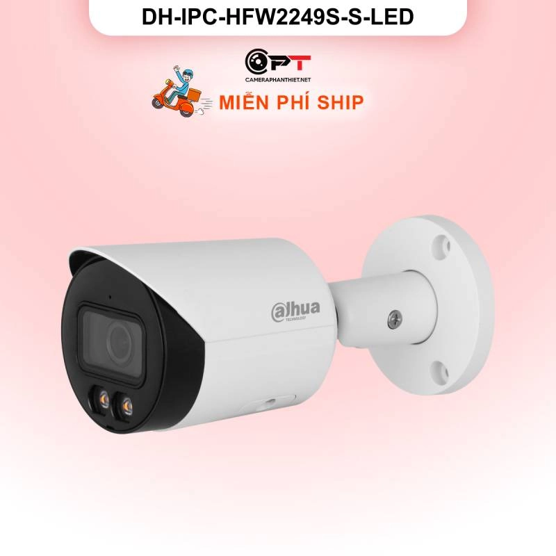 Ảnh sản phẩm Camera IP Dahua DH-IPC-HFW2249S-S-LED 2MP - đèn trợ sáng - hình 2
